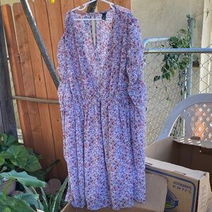 Floral V-Neck Dress